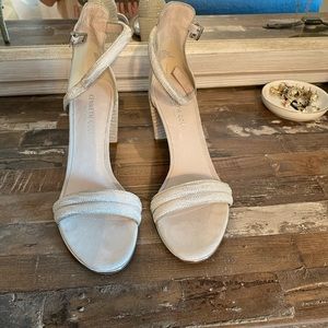 Kenneth Cole sandal 6.5 - silver/ivory